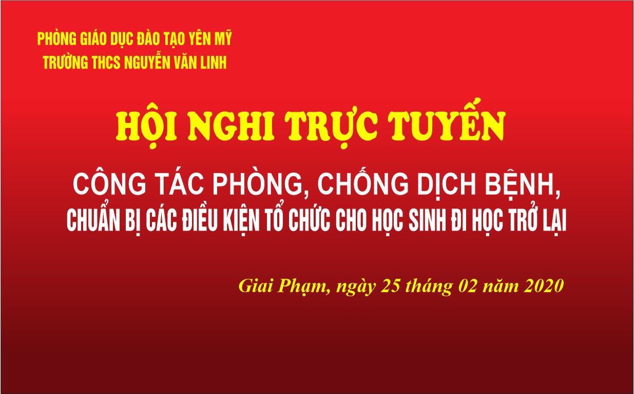 Hội nghị phòng chống Covid-19 Sở GDĐT Hưng Yên